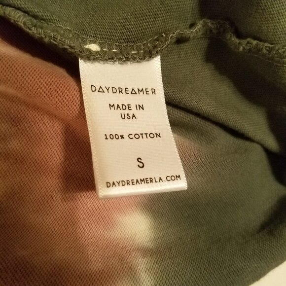 Daydreamer Tie Dye Cropped Hippie Festival Tee Shirt in Dusty Rose Small - Picture 12 of 16